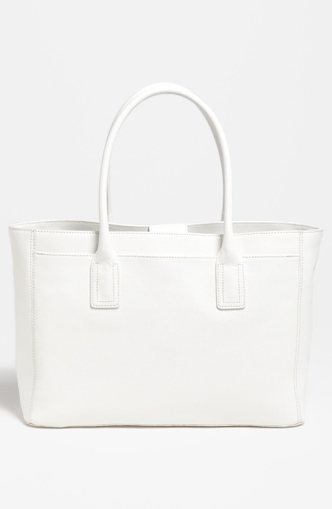 'Alex' Tote, Large, Alternate, color, SNOW WHITE