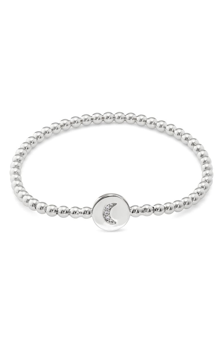 Nadri Pavé Star Beaded Bracelet, Main, color, 