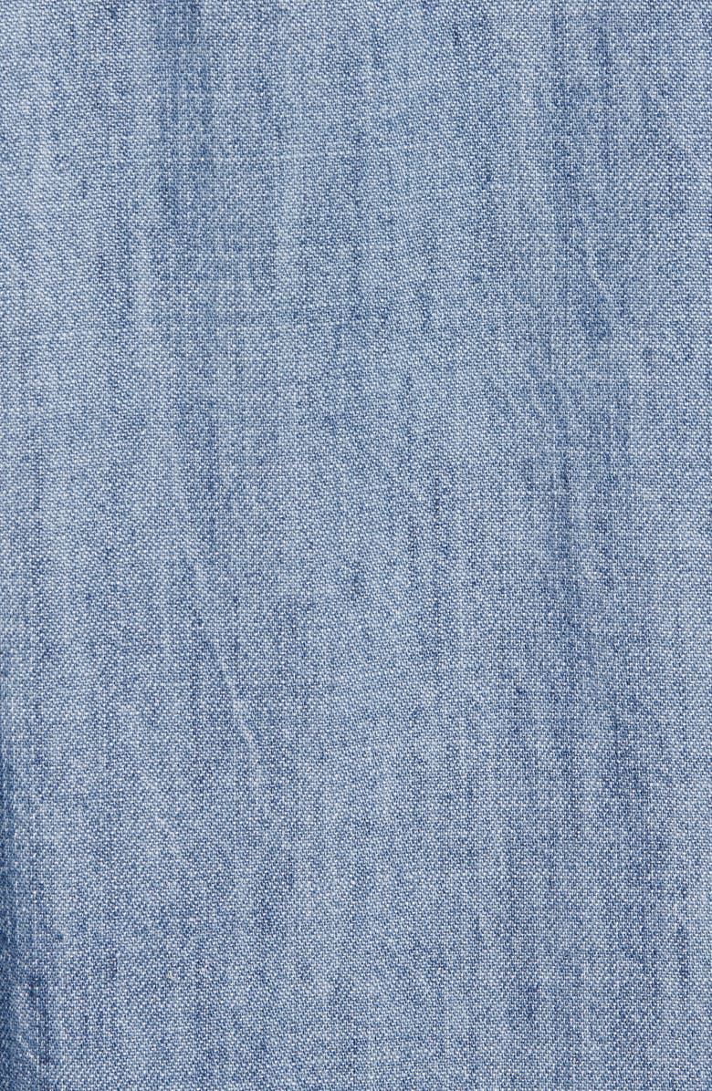 Rails Ingrid Raw Hem Chambray Shirt, Alternate, color,