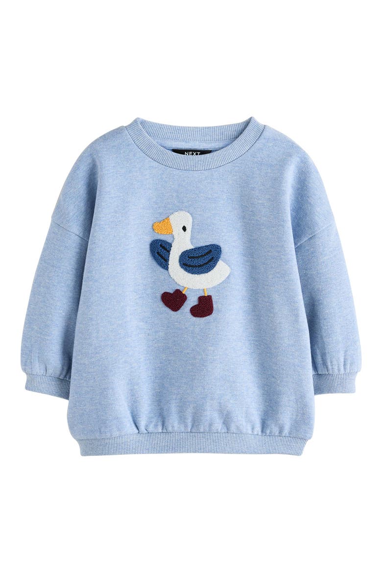 Kids' Goosing Around Cotton Blend Sweatshirt, Main, color, BLUE