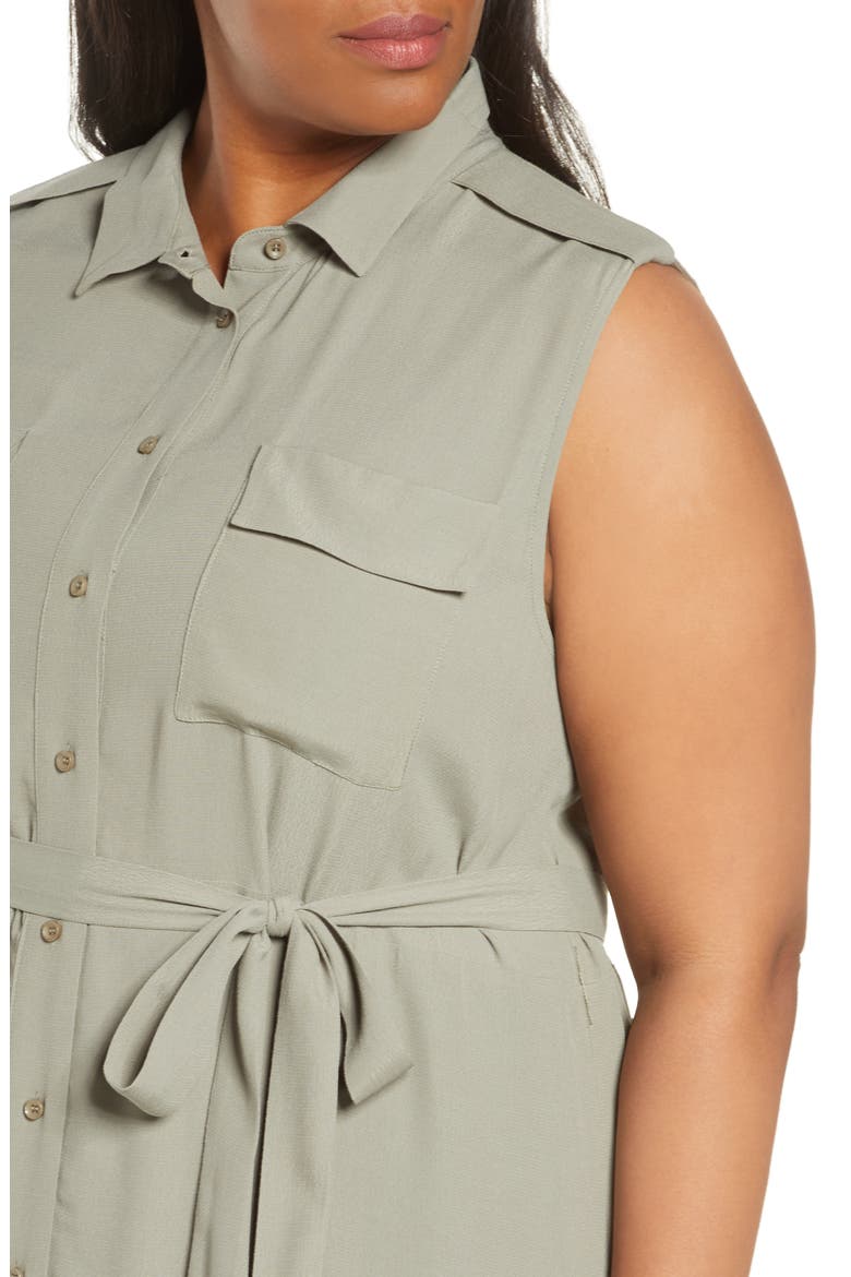 Dasha Utility Shirtdress, Alternate, color, VETIVER