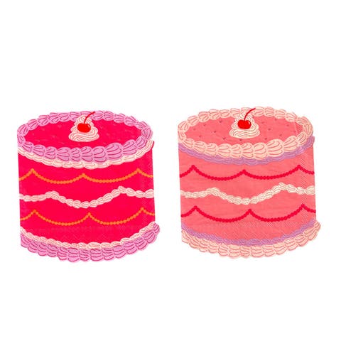 Die-Cut Valentine's Day Cake Napkins