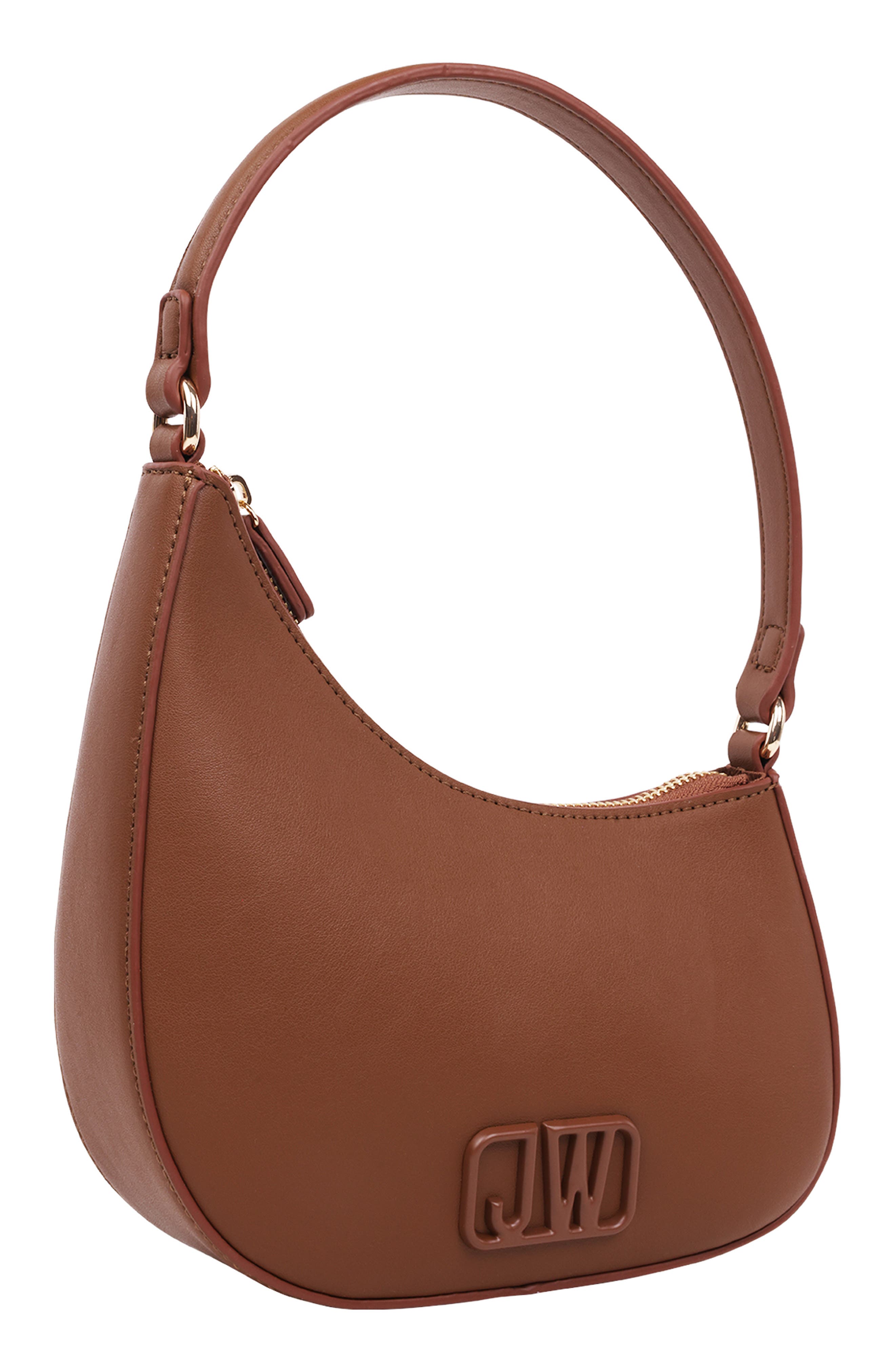 JASON WU Asymmetric Zip Top Handle Bag, Alternate, color, Brown