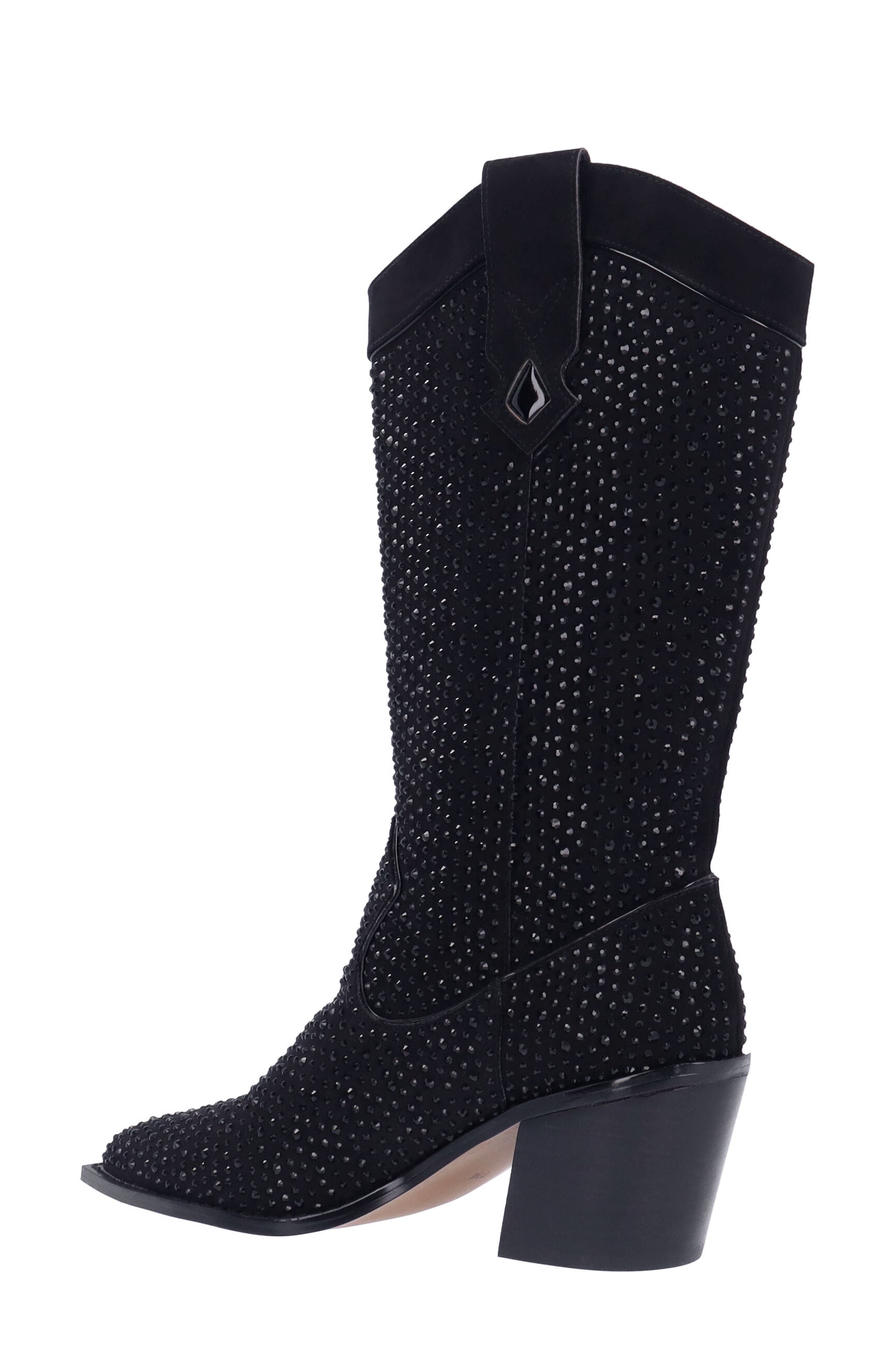 J. Reneé Laylani Pointed Toe Western Boot, Alternate, color, Black