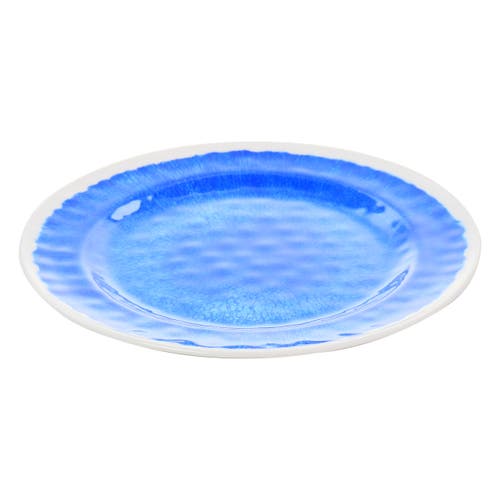 Elama Nelly 12 Piece Melamine Dinnerware Set In Blue