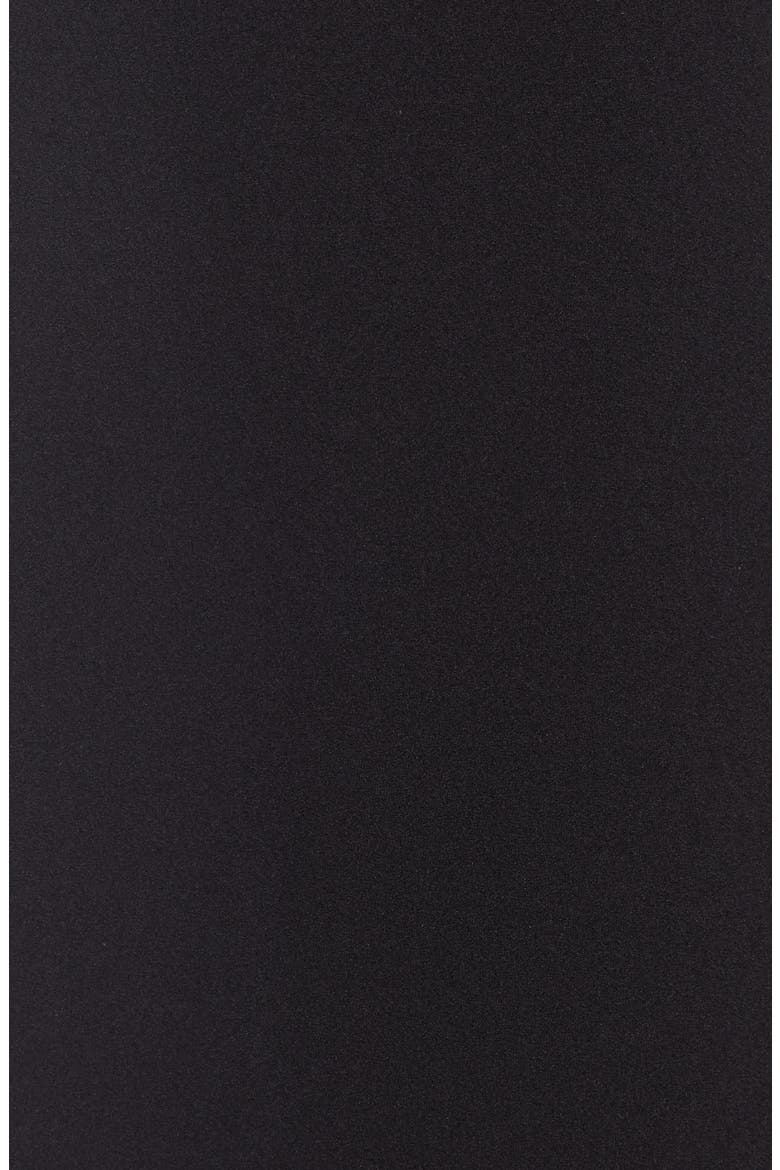 Twist Neck Satin & Crepe Jumpsuit, Alternate, color, BLACK