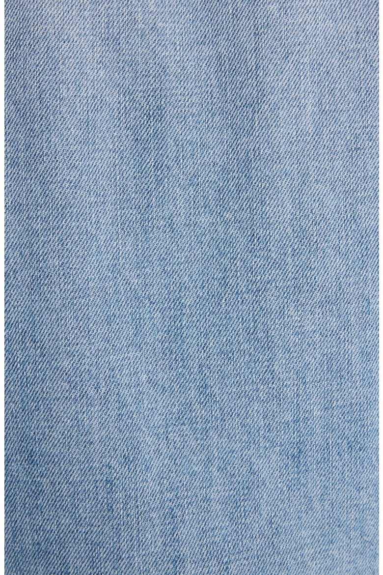 Quilted Sleeve Destroyed Denim Jacket, Alternate, color, BLACK/ LIGHT BLUE