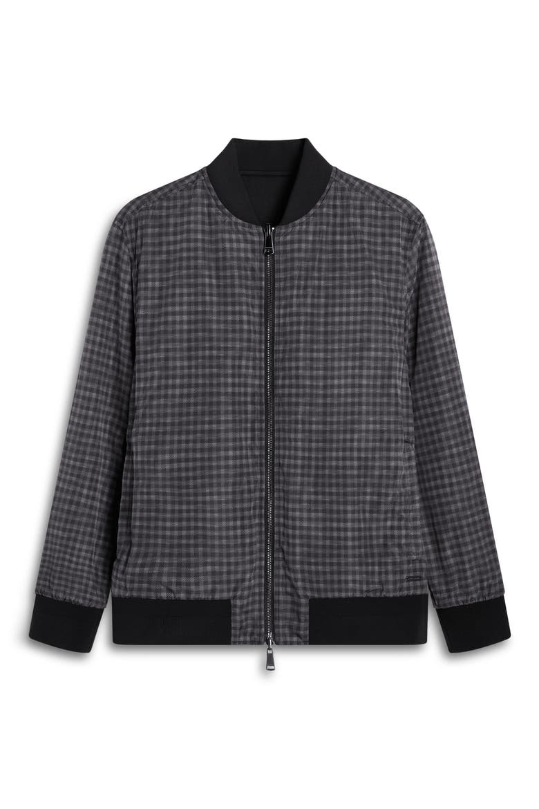 Soft Touch Knit Bomber Jacket, Alternate, color, BLACK
