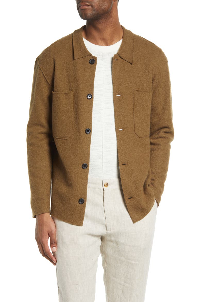 NN07 Jonas Boiled Wool Shirt Jacket (Men) | Nordstrom
