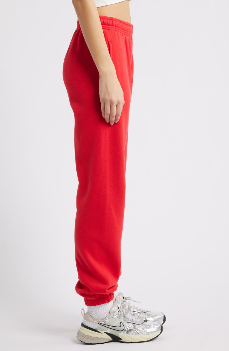 Princess Polly Logo Jogger Sweatpants, Alternate, color, Red