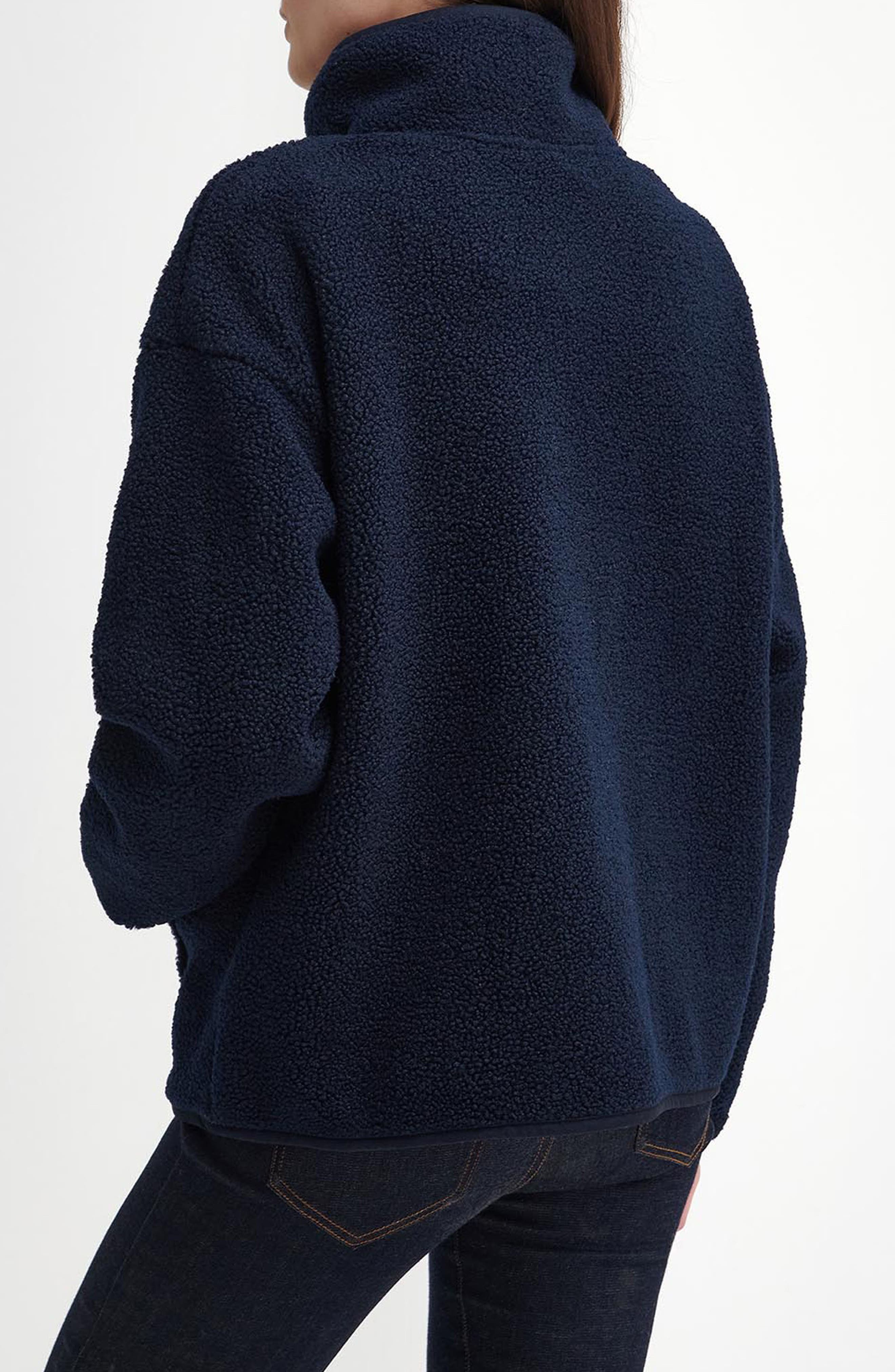 Barbour Woodside Textured Fleece Half Placket Pullover (Women ...