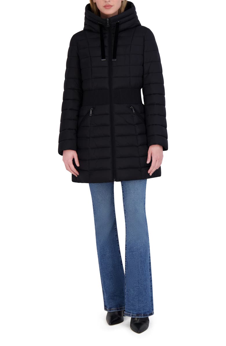 Tahari Irene Hooded Puffer Jacket, Alternate, color, 