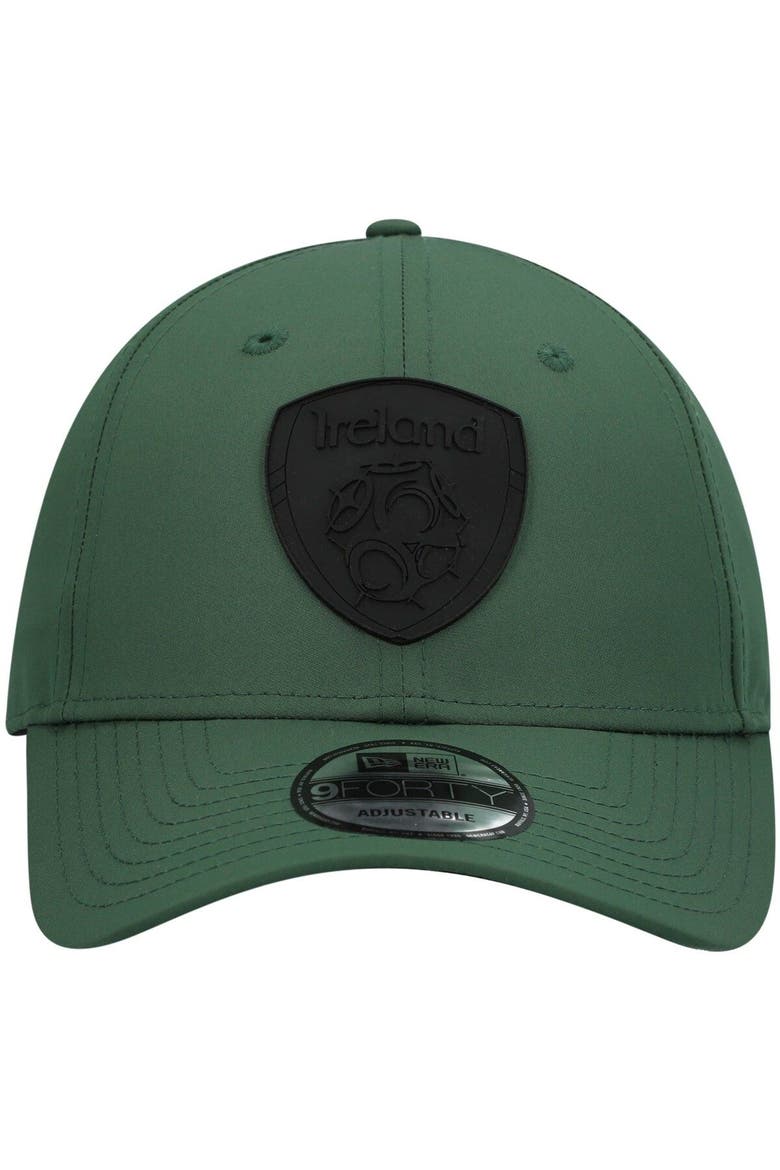 Men's New Era Green Ireland National Team Tonal Rubber Logo 9FORTY Adjustable Hat, Alternate, color, Green