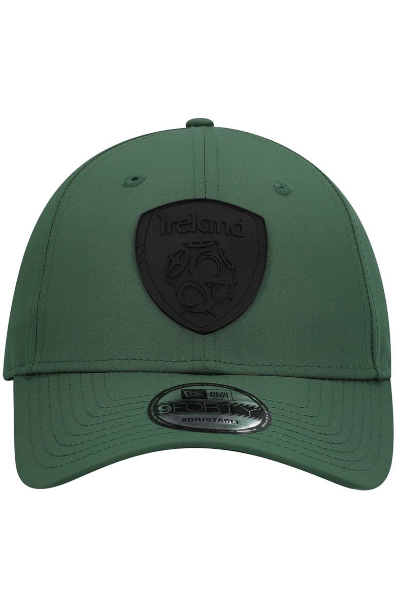 New Era Men's New Era Green Ireland National Team Tonal Rubber Logo 9FORTY Adjustable Hat, Alternate, color, 
