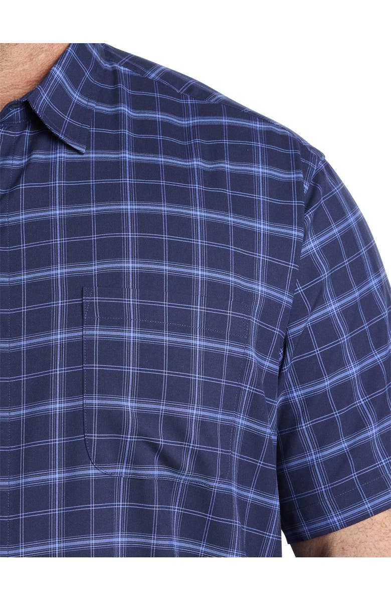 Harbor Bay by DXL Big & Tall Microfiber Medium Plaid Sport Shirt, Alternate, color, 
