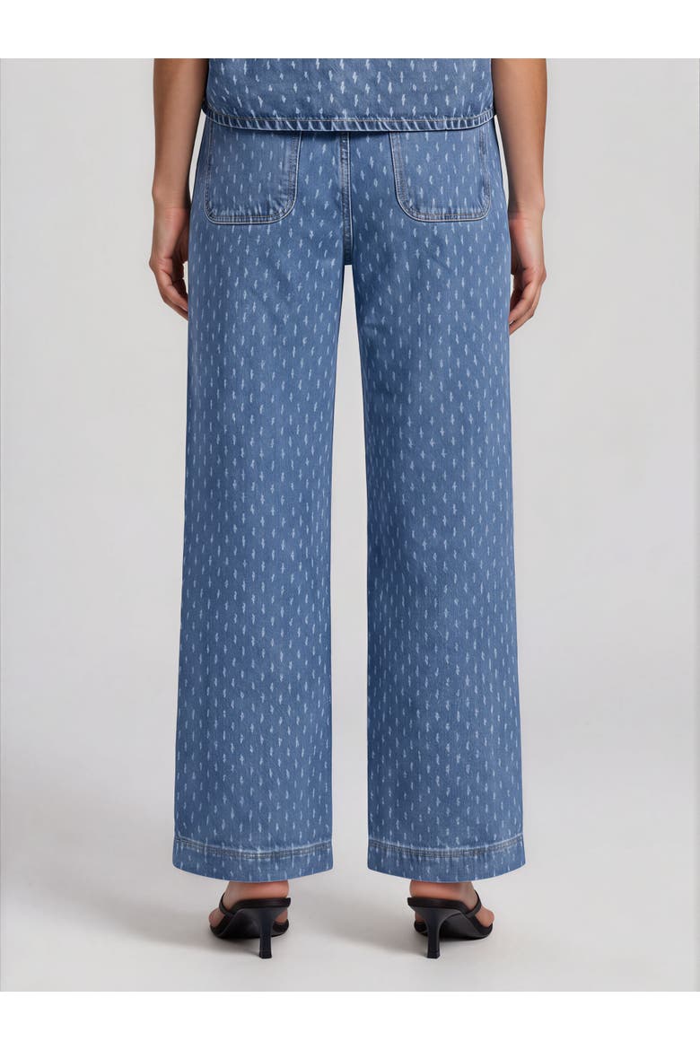 Mid-Rise Wide-Leg Ankle Grazer Jeans, Alternate, color, Basic Denim