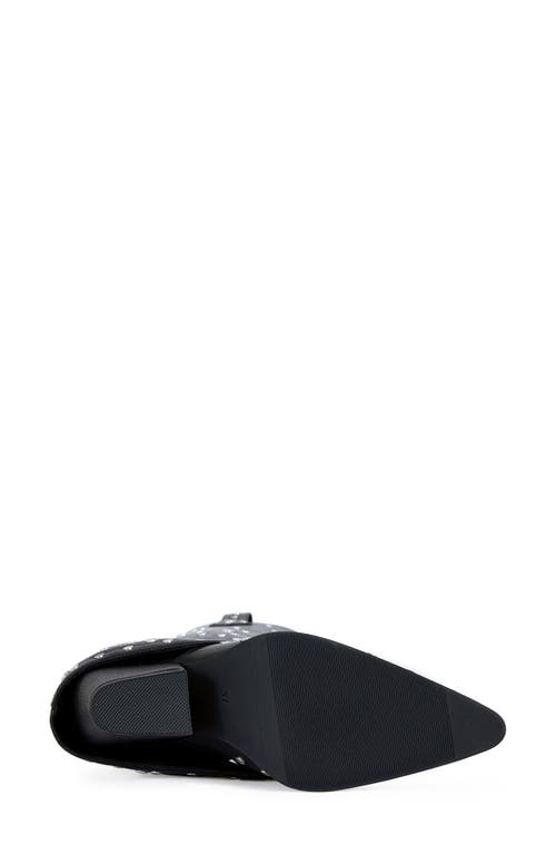 Azalea Wang Madlock Embellished Western Boot In Black