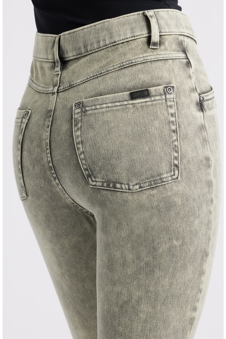 Baby Bootcut Denim Leggings, Alternate, color, ICEBERG GREEN ACID WASH