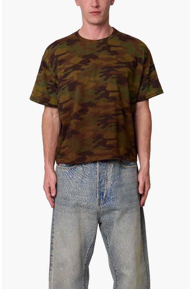 Camo Print Slub T-Shirt, Main, color, CAMO