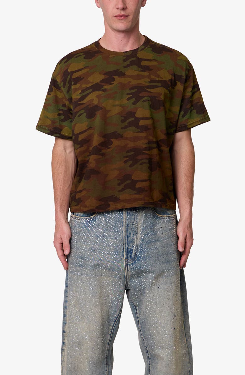 mnml Camo Print Slub T-Shirt, Main, color, Camo