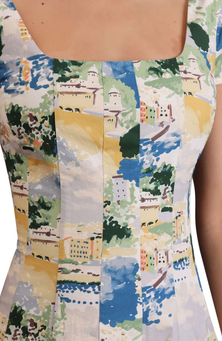 Avec Les Filles Seamed Fit and Flare Dress, Alternate, color,