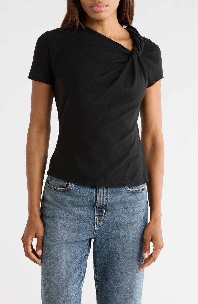 A.L.C. Liz Asymmetric Twist T-Shirt, Main, color, 