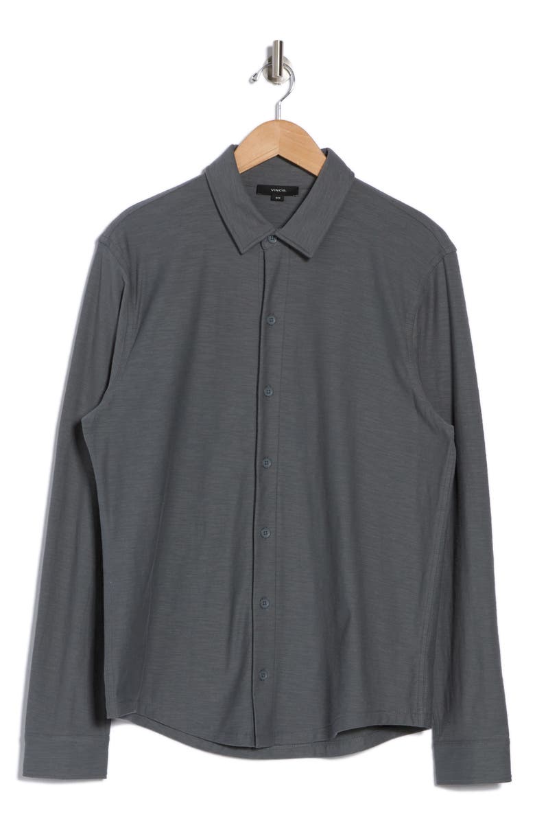 Vince Heavy Slub Button-Up Shirt, Alternate, color, 