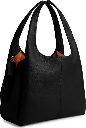 Lana Polished Pebble Leather Shoulder Bag