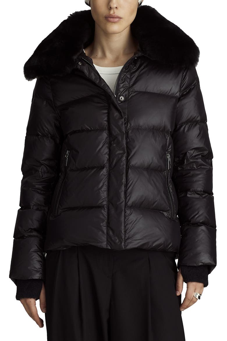 Vera - Shearling Coat, Main, color, Black