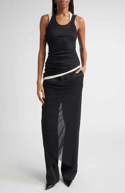 Jean Paul Gaultier Twisted Double Layer Rib Tank