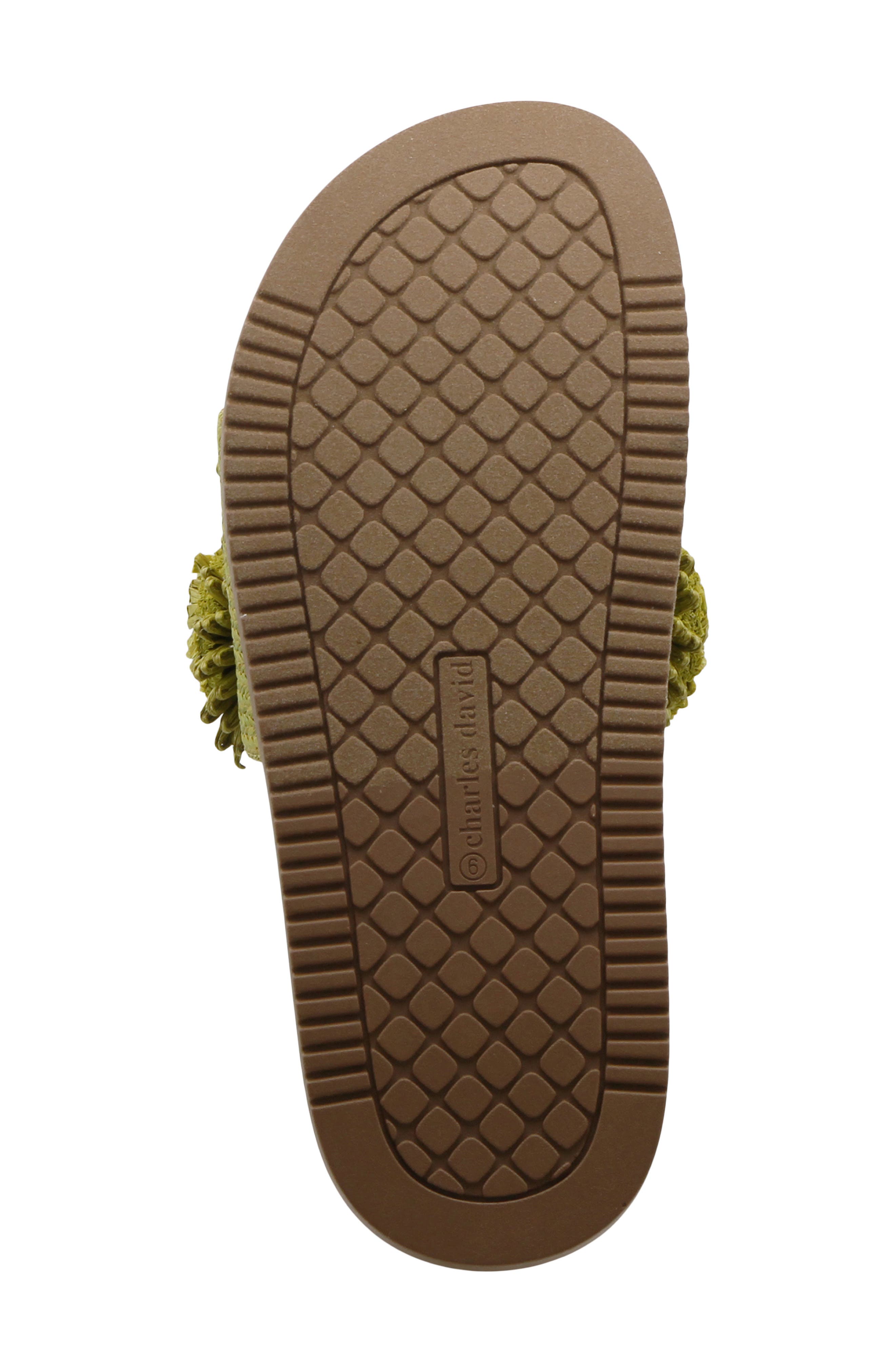 Palms Platform Slide Sandal, Alternate, color, GREEN