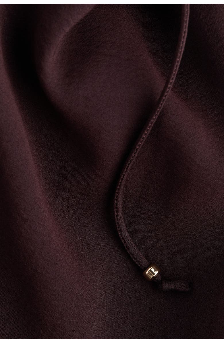 H&M Oversized Tunic Dress, Alternate, color, Dark Brown