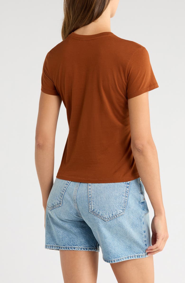 FRAME Baby Tee, Alternate, color, Chestnut