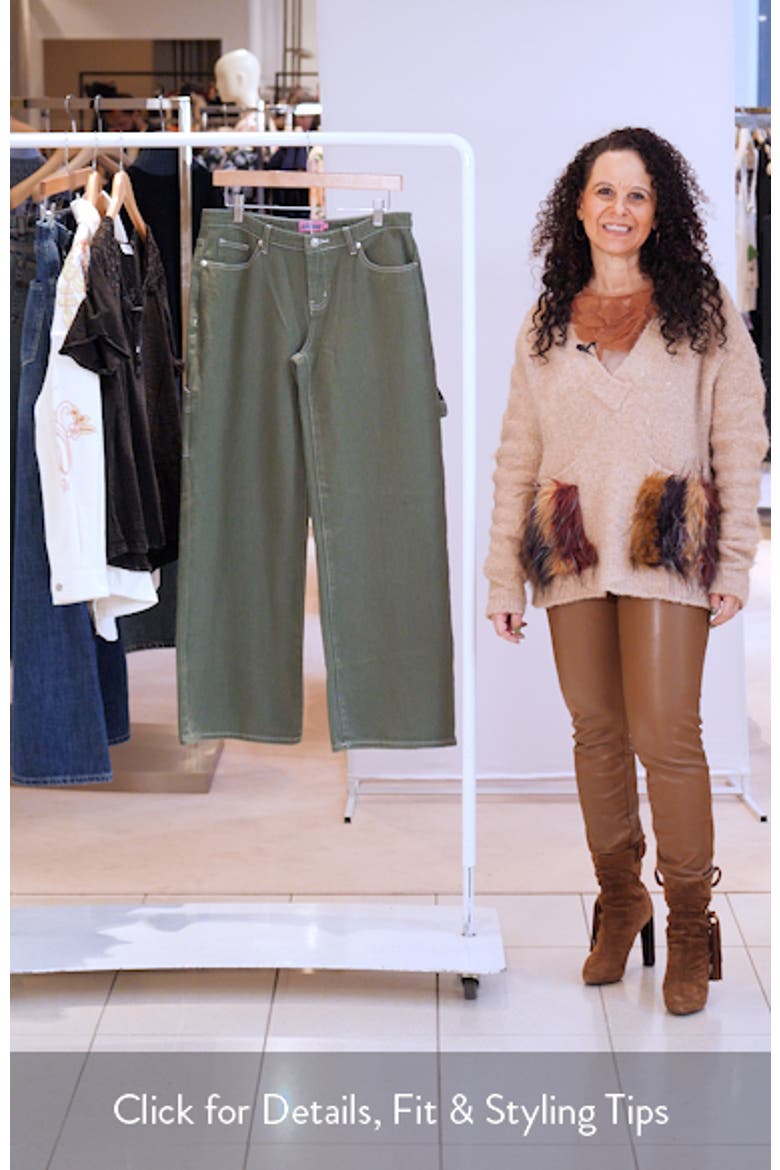 Brenda Low Rise Straight Leg Carpenter Jeans video
