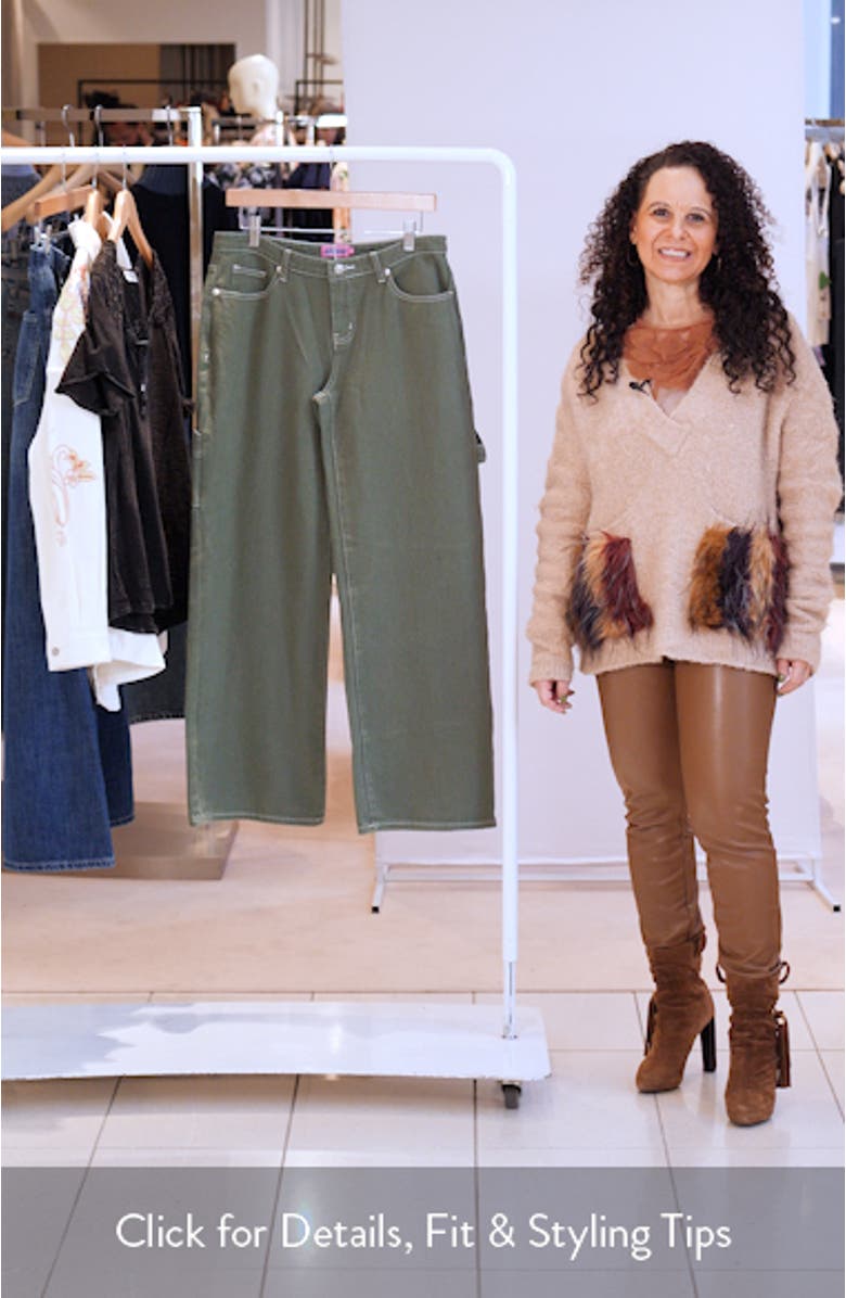 Brenda Low Rise Straight Leg Carpenter Jeans, sales video thumbnail