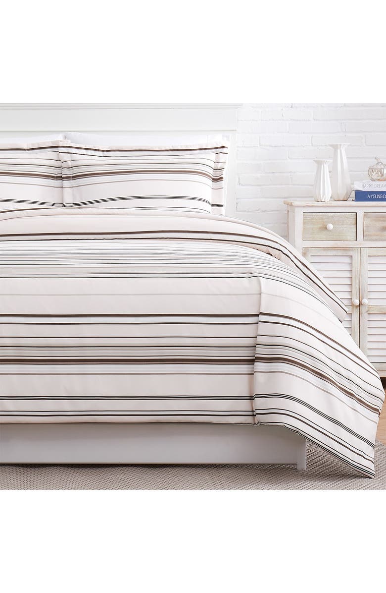 SOUTHSHORE FINE LINENS Full/Queen Luxury Collection Premium Oversized Duvet Cover Set - Blue, Alternate, color, Taupe