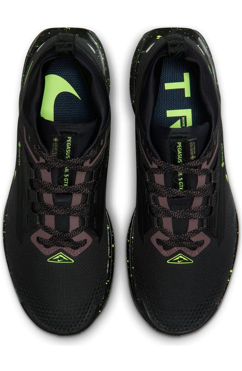 Nike Pegasus Trail 5 Gore-Tex<sup>®</sup> Waterproof Running Shoe, Alternate, color, 009 Black/Vltice