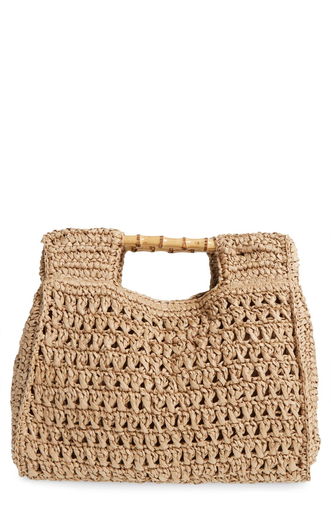 San Diego Hat Woven Straw Tote, Main, color, 