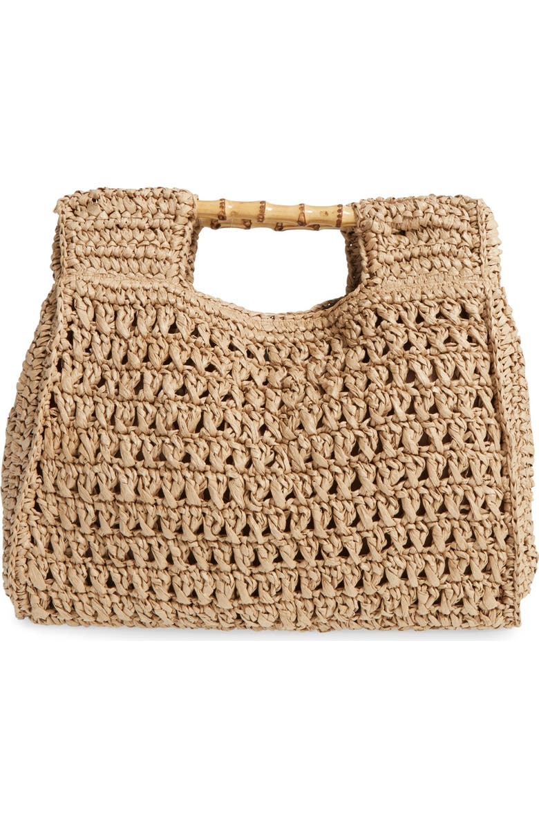 San Diego Hat Woven Straw Tote, Main, color,