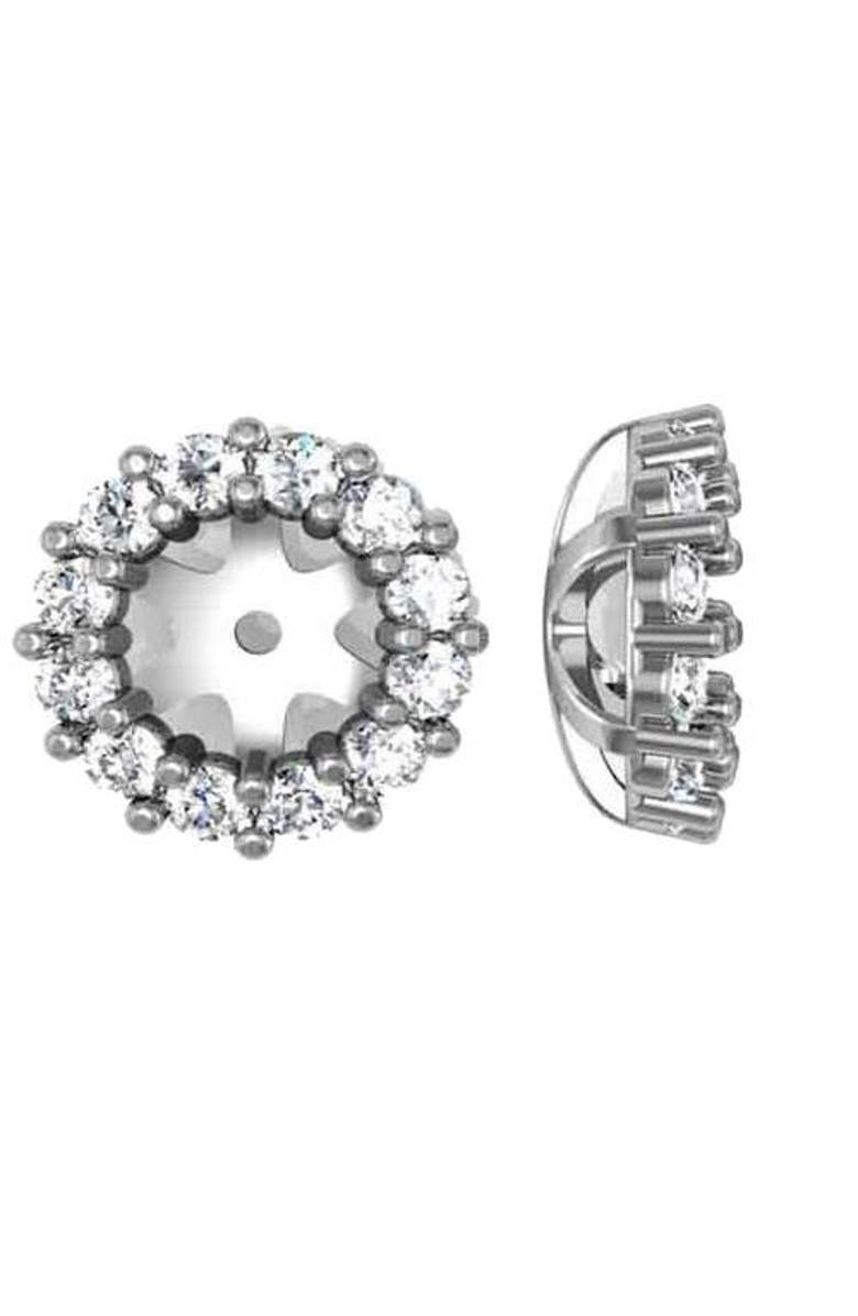 Bliss Diamond 1/2ct Halo Diamond Earring Jackets 14K Gold, Alternate, color, 