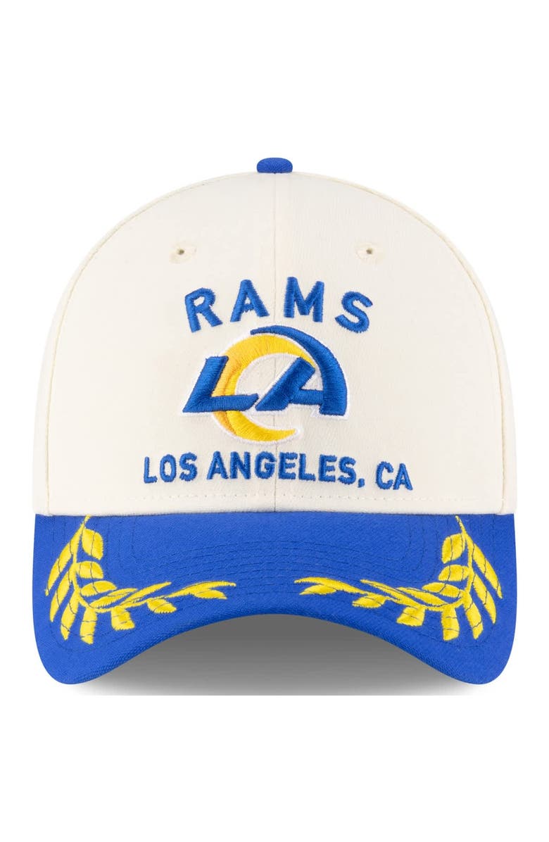 New Era Men's New Era Cream/Royal Los Angeles Rams 2025 NFL Draft 39THIRTY Flex Hat, Alternate, color, Cream