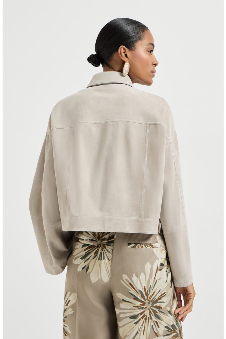 Couture suede jacket, Alternate, color, Grey