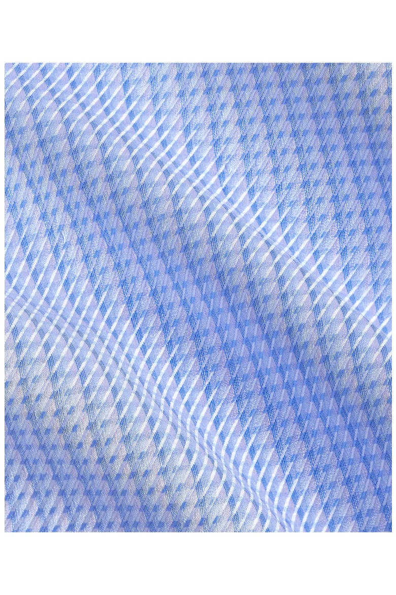 Trim Fit Cotton Twill Dress Shirt, Alternate, color, SKY/ LILAC