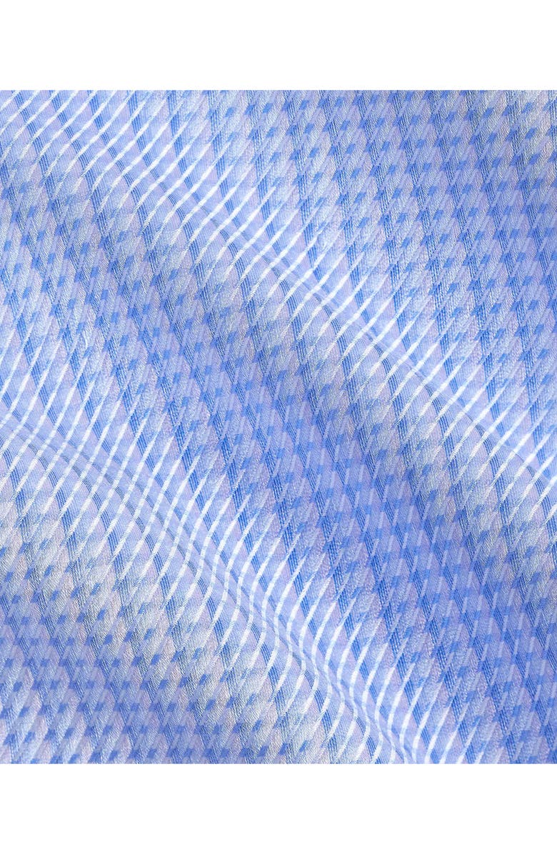 David Donahue Trim Fit Cotton Twill Dress Shirt, Alternate, color, Sky/ Lilac