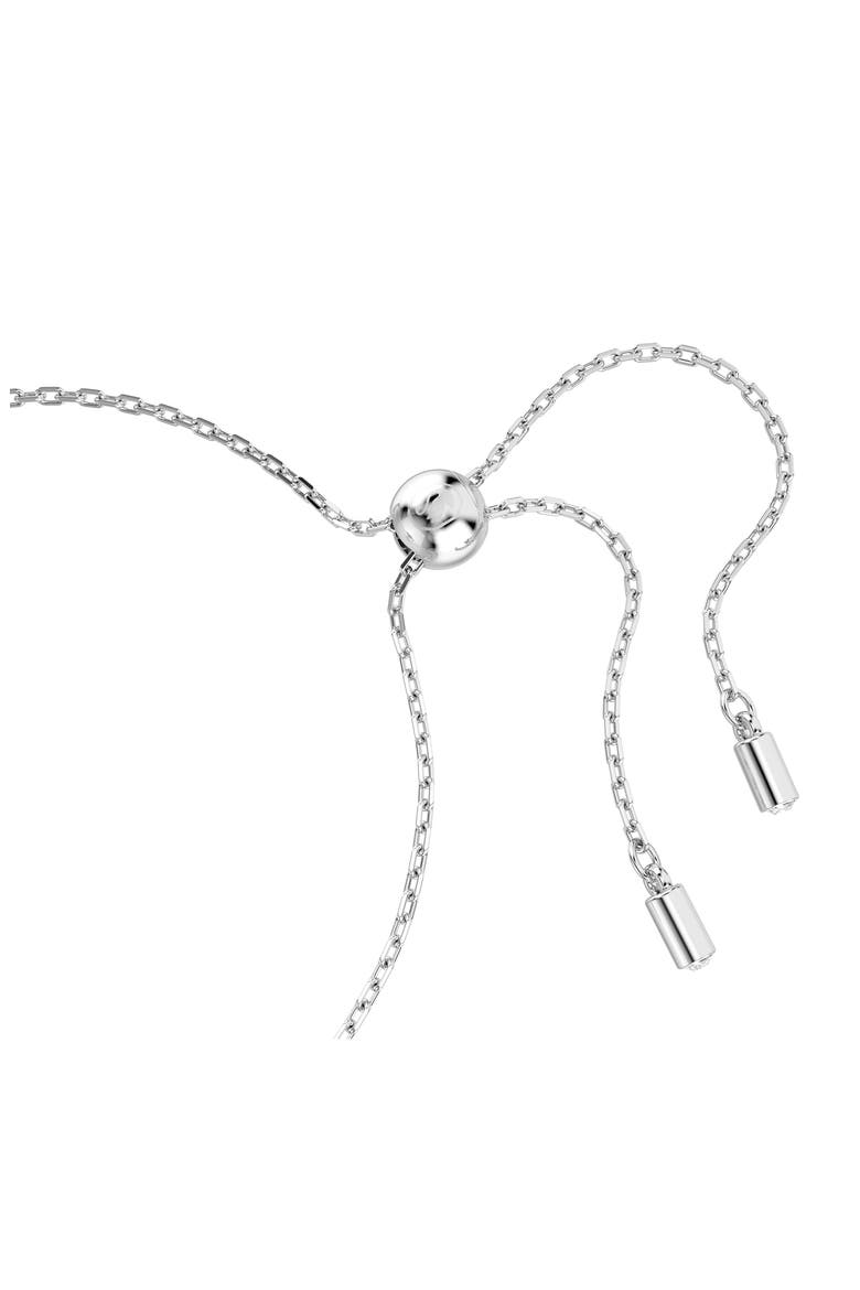 Matrix Knot Slider Bracelet, Alternate, color, WHITE/ SILVER