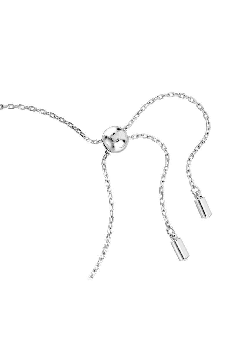 Swarovski Matrix Knot Slider Bracelet, Alternate, color, White/ Silver
