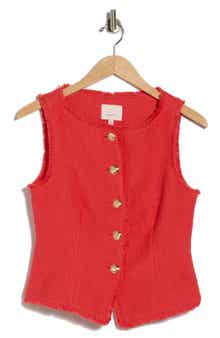 Cinq à Sept Camen Cotton Bouclé Vest