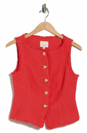 Cinq à Sept Camen Cotton Bouclé Vest