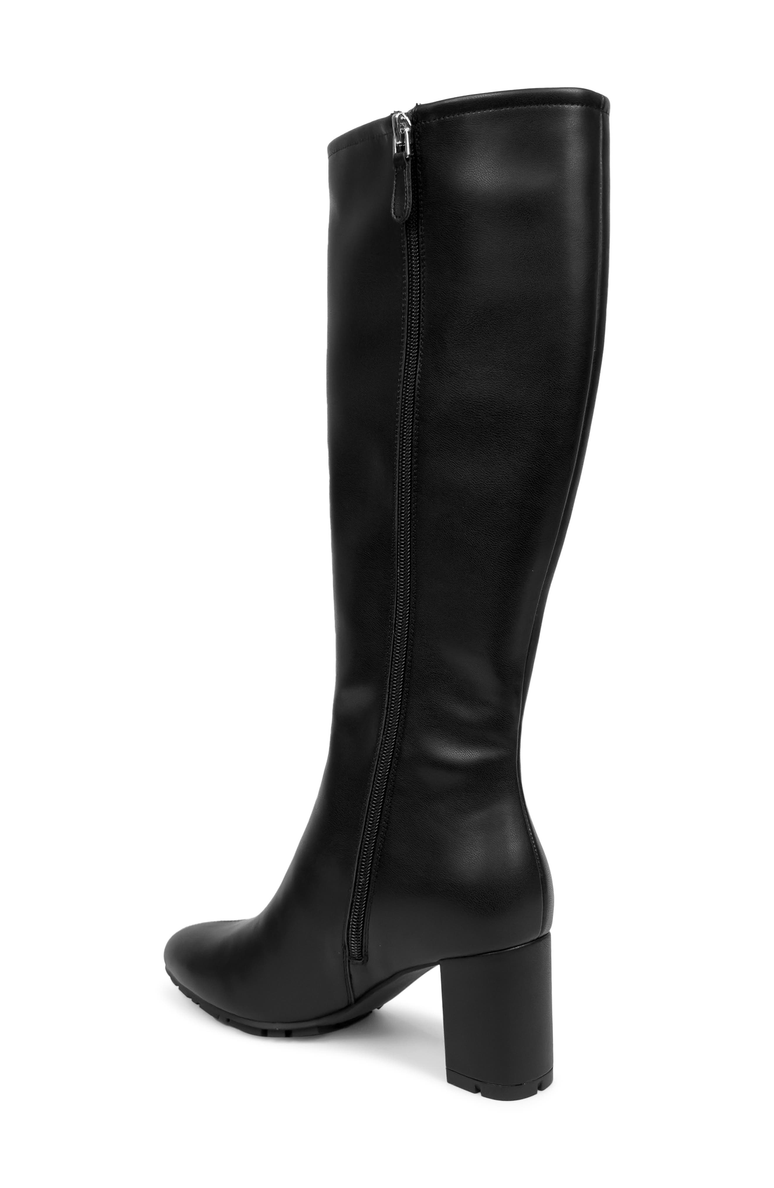 Aerosoles Brynn Block Heel Boot, Alternate, color, Black Nappa