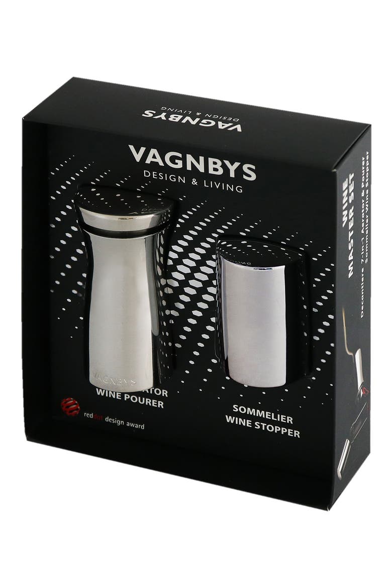 Vagnbys® Wine Decantiere & Wine Stopper Set, Alternate, color, STAINLESS STEEL